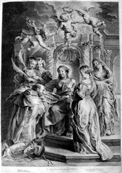 Mary with St. Ildefons of Toledo