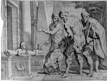 Argos wiedererkennt Odysseus