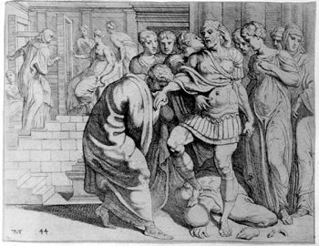 Eurykleia benachrichtigt Penelope von Odysseus´ Rückkehr