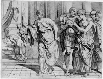 Penelope und Odysseus gehen ins Bett