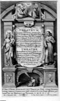 Titelblatt  >>THEATRVM Vitam virtutes, miracula Rm. P. GABRIELIS MARIA Ord.