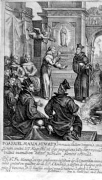 P. Gabriel Maria im Gespräch mit einem anderen Ordensbruder