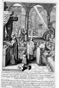 P. Gabriel Maria bei der Messe