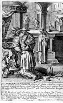P. Gabriel Maria vor Papst Leo X.