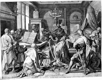 Harfenspielender David and the Prophets