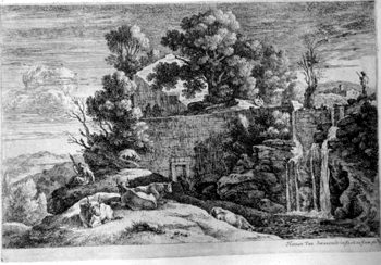 Spinnerin and four Kühe