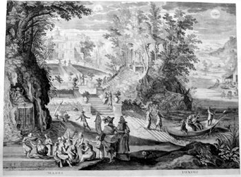 Allegorische Monatsdarstellung - Mai - Juni