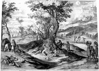 Allegorische Monatsdarstellung - Juli - August