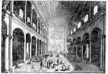 Innenansicht der Jesuitenkirche zu Antwerpen