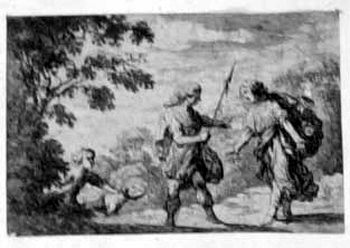 Dorinda und Sylvius im Wald