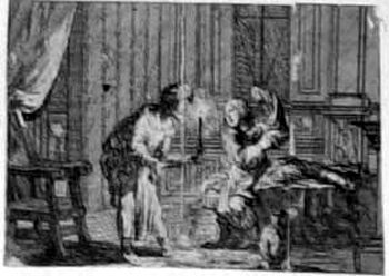 Sylvius und Lyncus in der Schlafstube