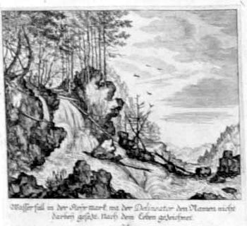Ein Wasserfall in der Steiermark