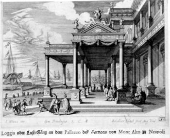 Loggia des Palazzo Montalto in Neapel