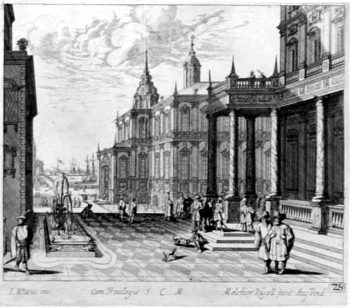 Phantasievedute mit verschiedenen Palais
