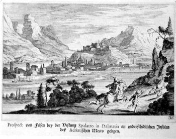 Ansicht von Split in Dalmatien
