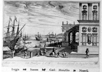 Loggia des Palazzo Montalto in Neapel