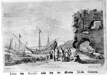 Ansicht der Ruinen bei Pozzuoli - Grotta della Sibilla