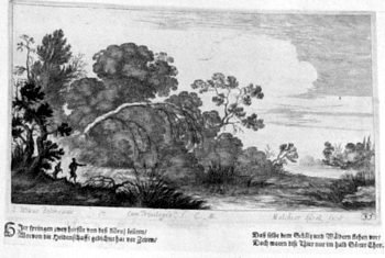 Landschaft mit zwei Satyren