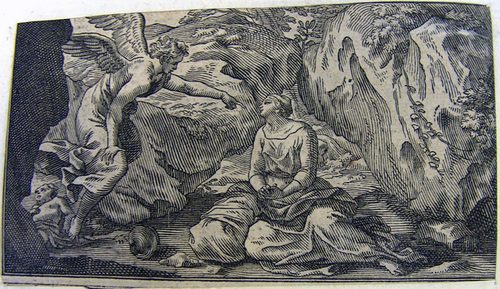 Erretung Agars und Ismaels in der Wüste