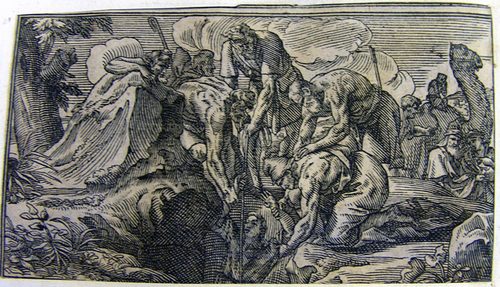 Joseph wird aus einer Zisterne gezogen
