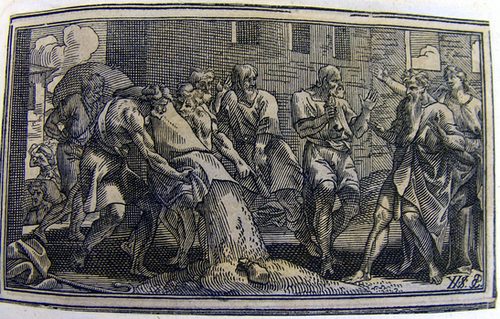 Joseph verkauft Getreide an die Ägypter