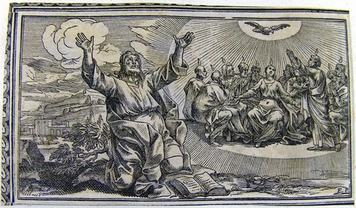 Vision des Propheten Jesaja - Hl. Maria mit Aposteln
