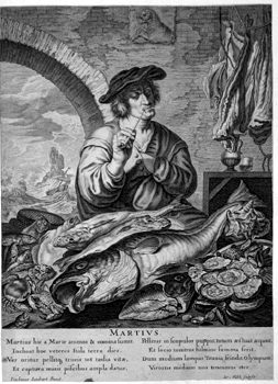 Allegorische Monatsdarstellung  - März