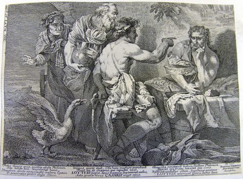 Jupiter und Merkur als Gäste bei Philemon und Baucis