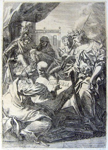 Allegorische Darstellung  der Geschichte