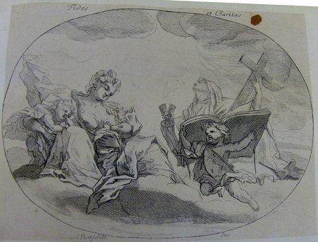 Allegorische Darstellung -Fides et Charitas - Glaube und Nächstenliebe
