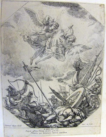 Engel vernichten das Lager der Assyrer