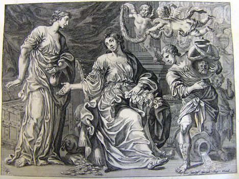 Allegorische Darstellung des Überflusses -  Abundantia