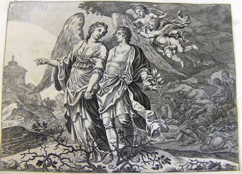 Allegorische Darstellung  - Dorniger Pfad der Tugend