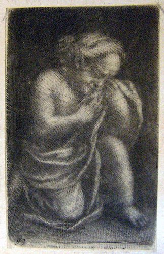 Weinender Putto