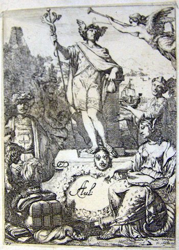 Allegorische Darstellung  des Handels - Merkur