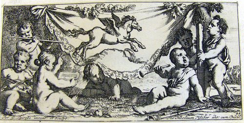 Putten als Musiker mit Pegasus