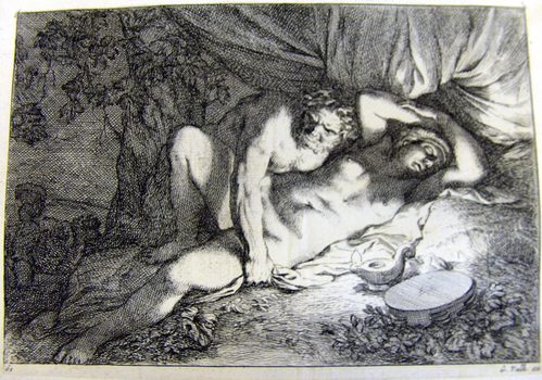 Ein Satyr mit Nymphe