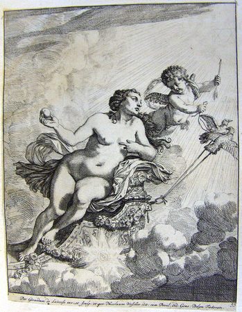 Venus im Himmel auf dem Vogelgespann