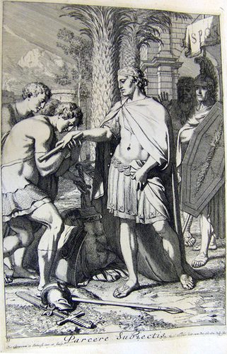 Allegorische Darstellung - Schonung der Unterworfenen