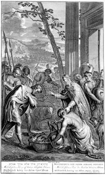 König Melchisedech segnet Abraham