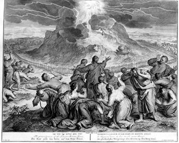 Zehn Gebote am Sinai