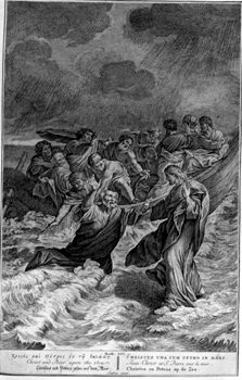 Gang Christi auf dem Wasser