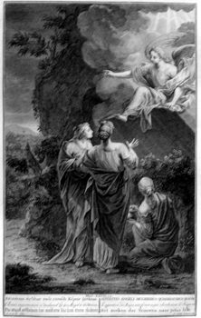 Drei Marien am Christusgrab - Botschaft des Engels am leeren Grab