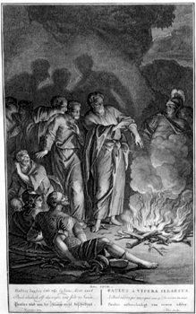 Gefangener Paulus auf Malta mit der Viper