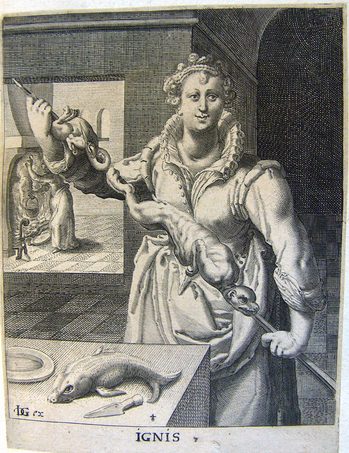 Allegorische Darstellung der Vier Elemente -  Feuer