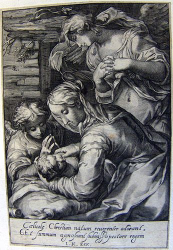 Maria mit dem Christuskind und Engeln