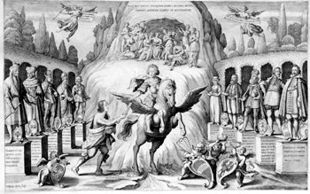 Allegorisches Reiterbildnis Kaiser Leopolds I.