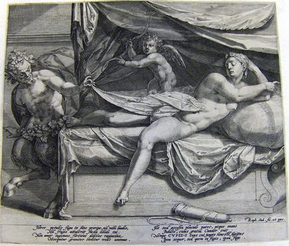Satyr, Nymphe und Amorette