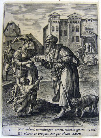 Allegorische Darstellung des menschlichen Lebens - Pilger