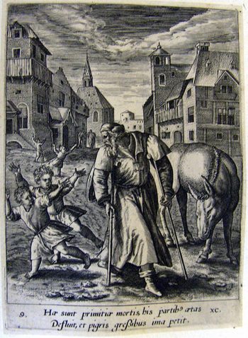 Allegorische Darstellung des menschlichen Lebens - Krüppel